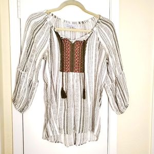 Keren Hart Blouse Boho Indie Top Size Small